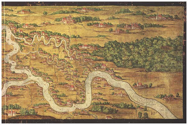 Elbkarte von 1568 (Ausschnitt)
