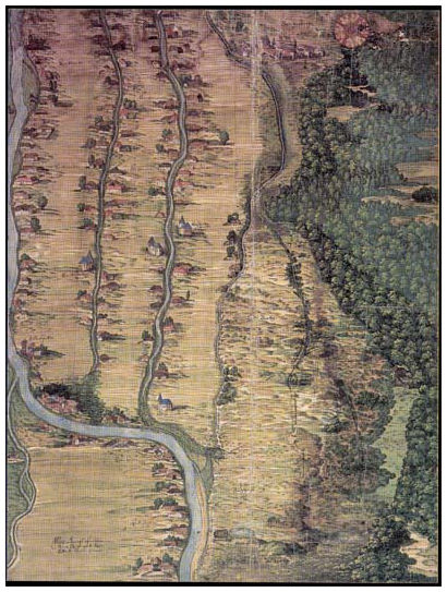 Vierlanden-Karte von 1575