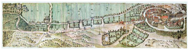 Hans Frese Karte von 1593