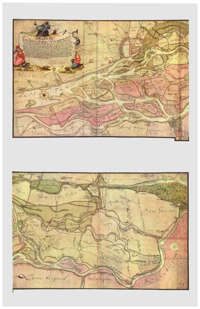 Elbinsel-Karte von 1702